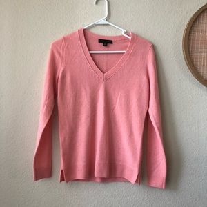Ann Taylor 100% cashmere pink sweater